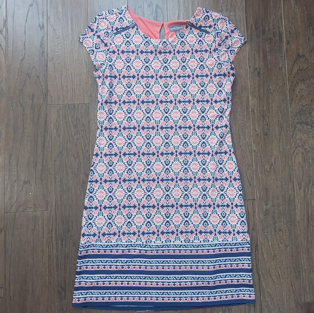 Market & Spruce Geometric Patterned Shift Dress